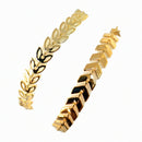 Kit 10 Braceletes Folhados a Prata